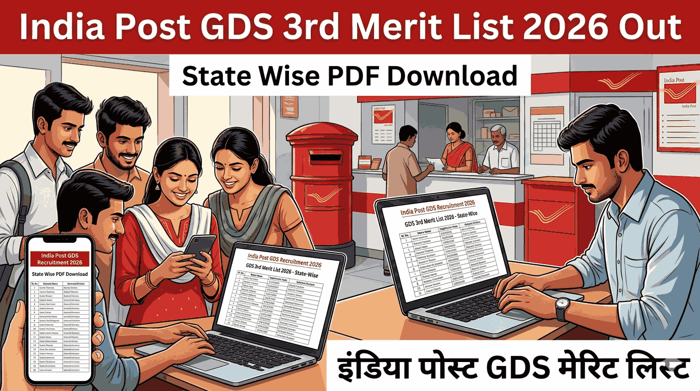 India-Post GDS 3rd Merit List Result