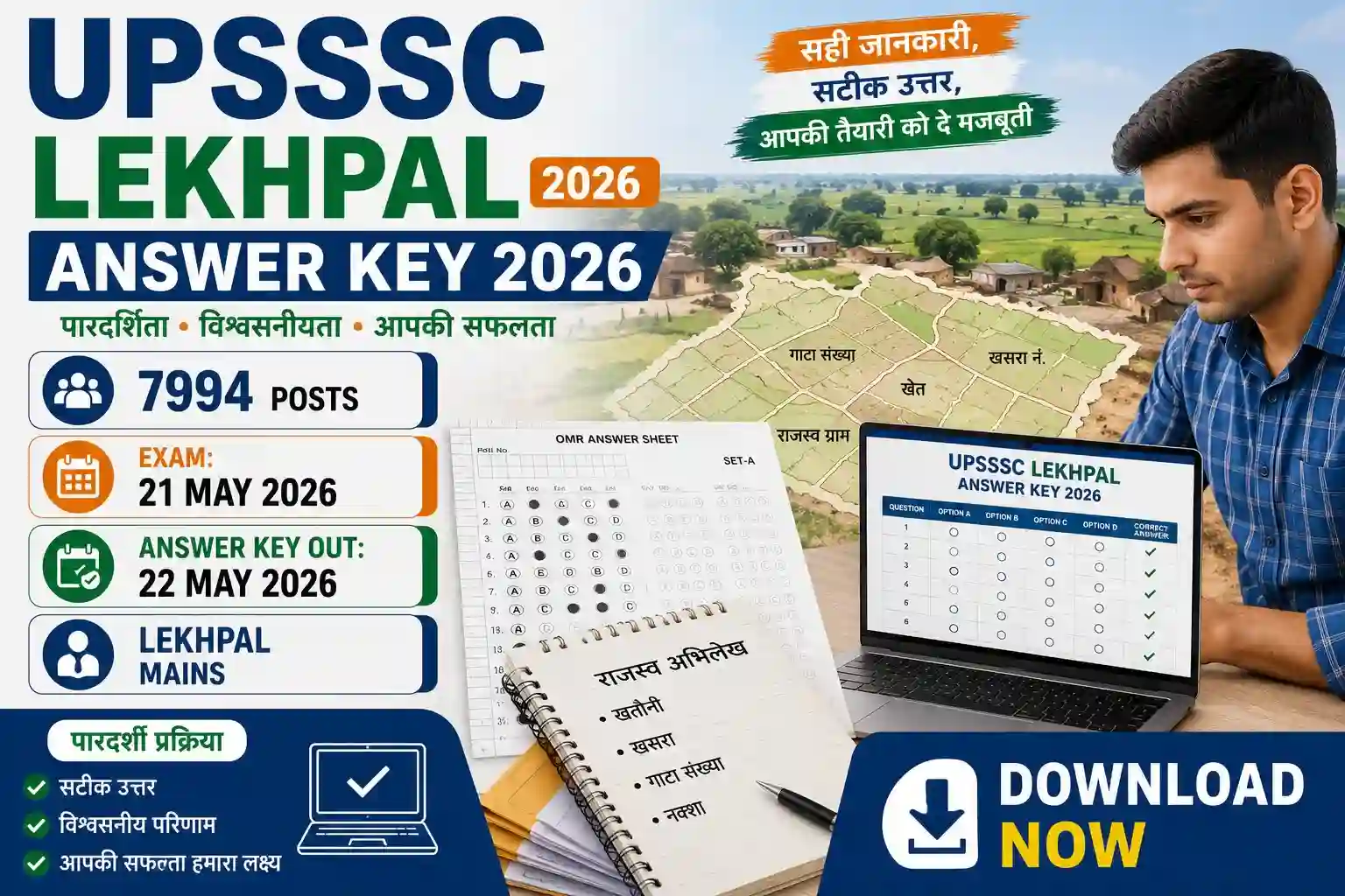 UPSSSC Lekhpal Answer Key 2026