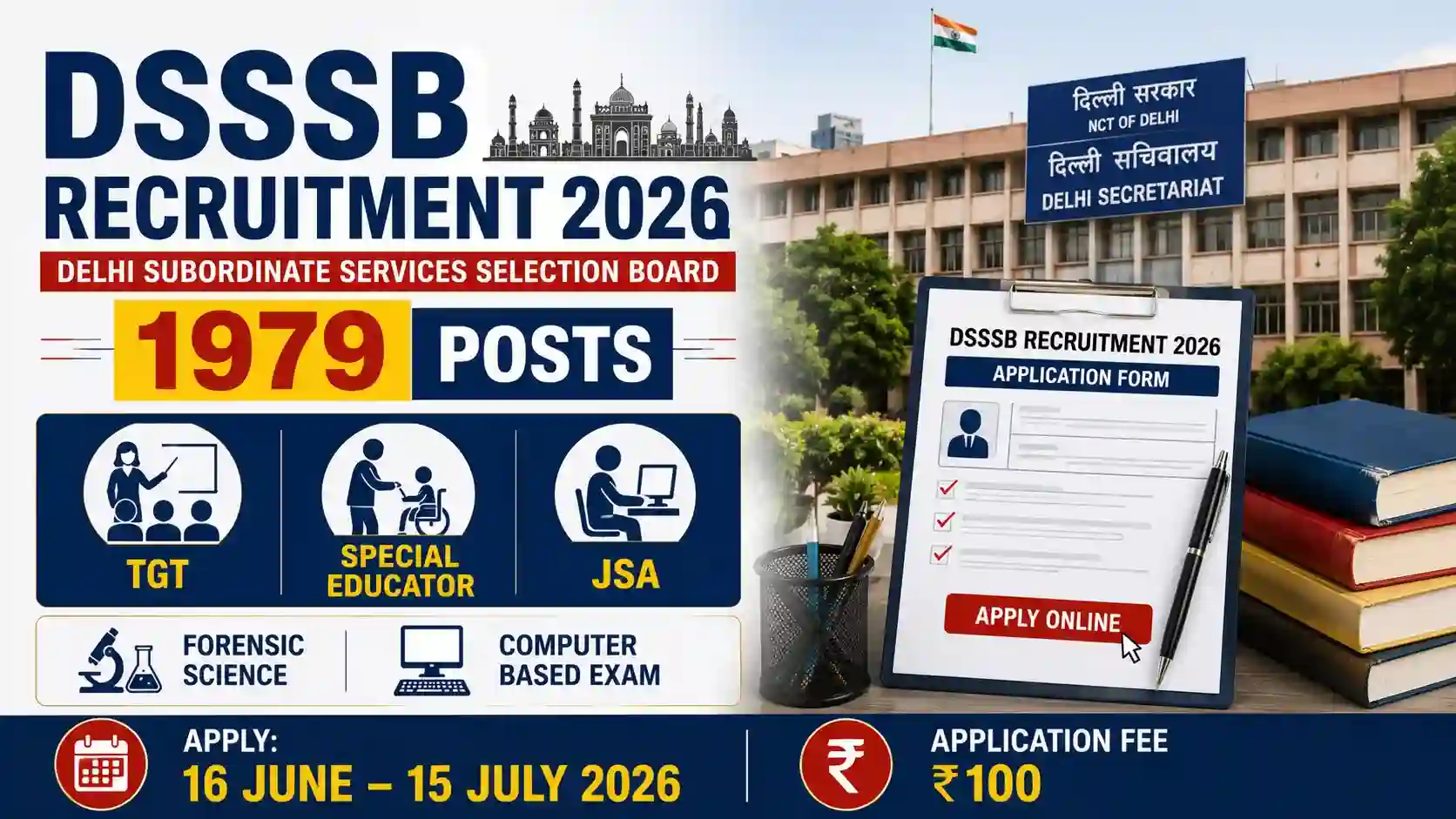 DSSSB Recruitment 2026