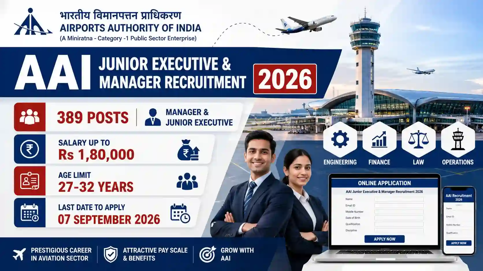 AAI Junior Executive Manager Recruitment 2026