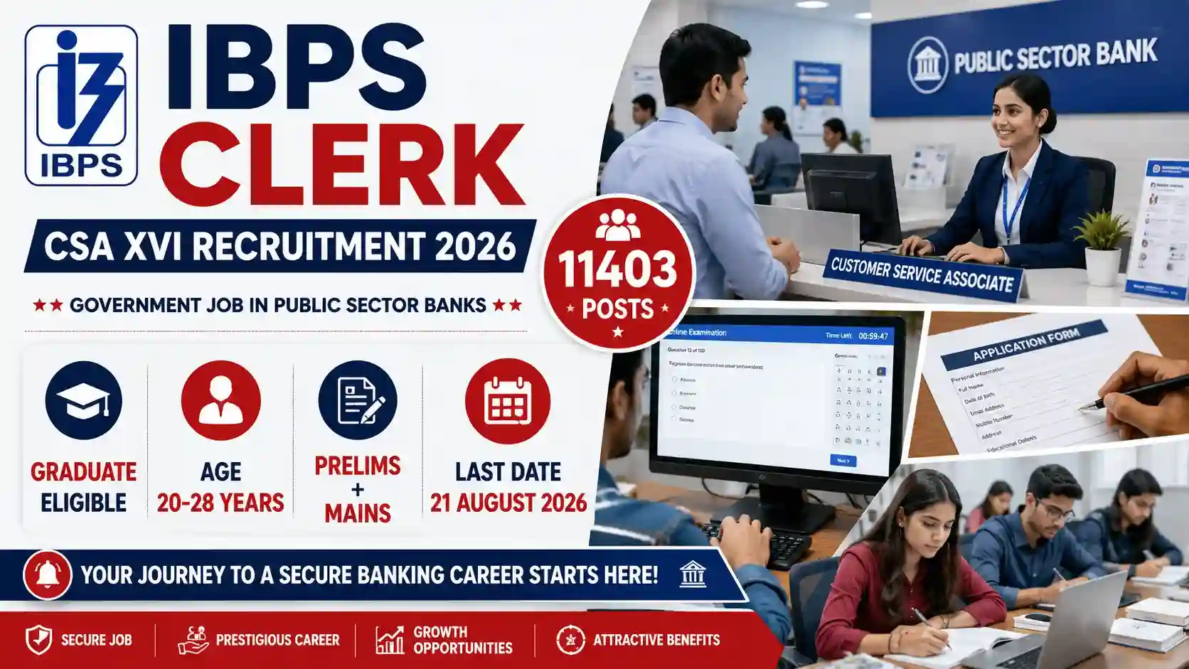 IBPS Clerk CSA XVI Recruitment 2026